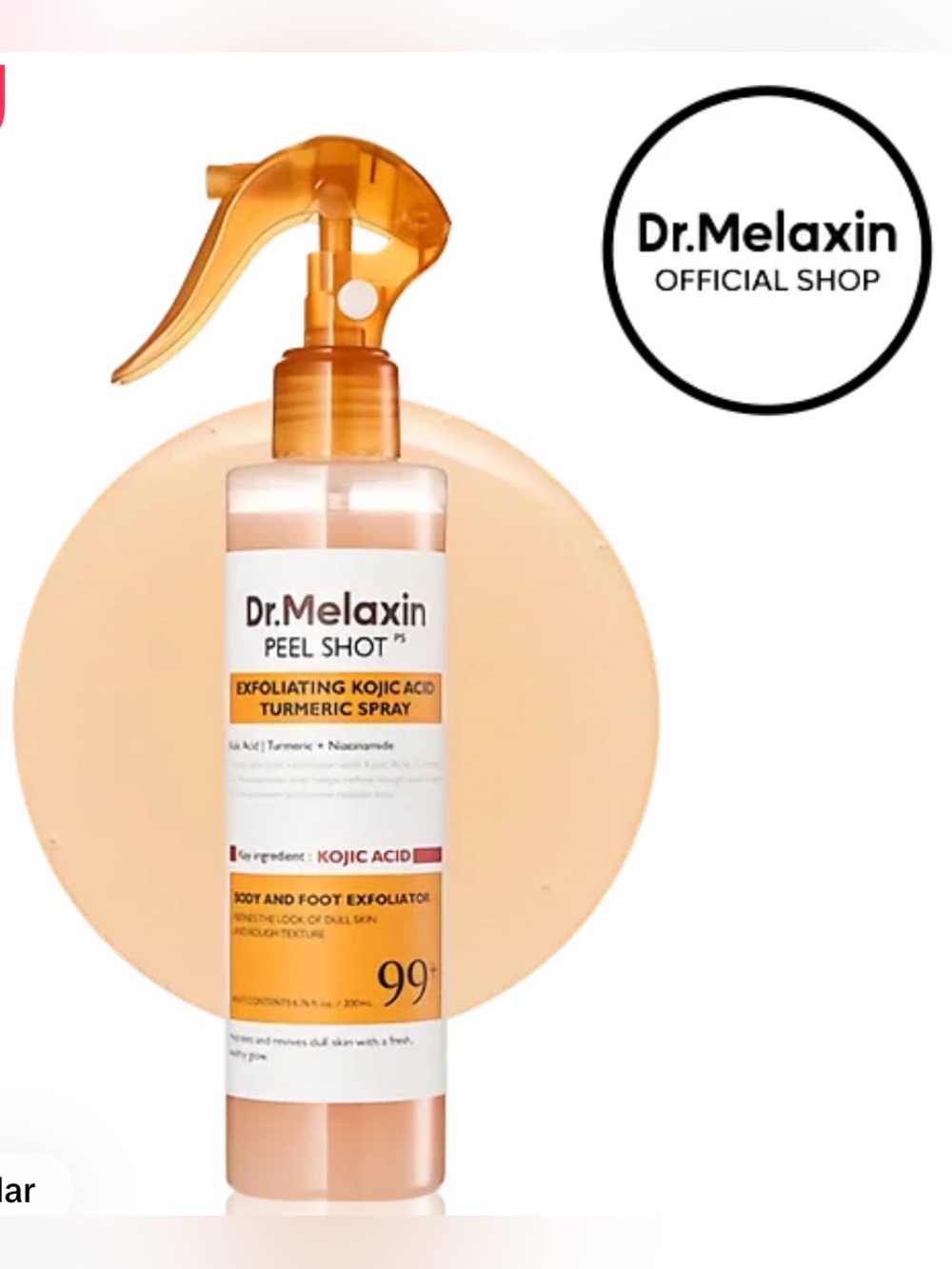 Dr. Melaxin Exfoliating Kojic Acid Turmeric Spray